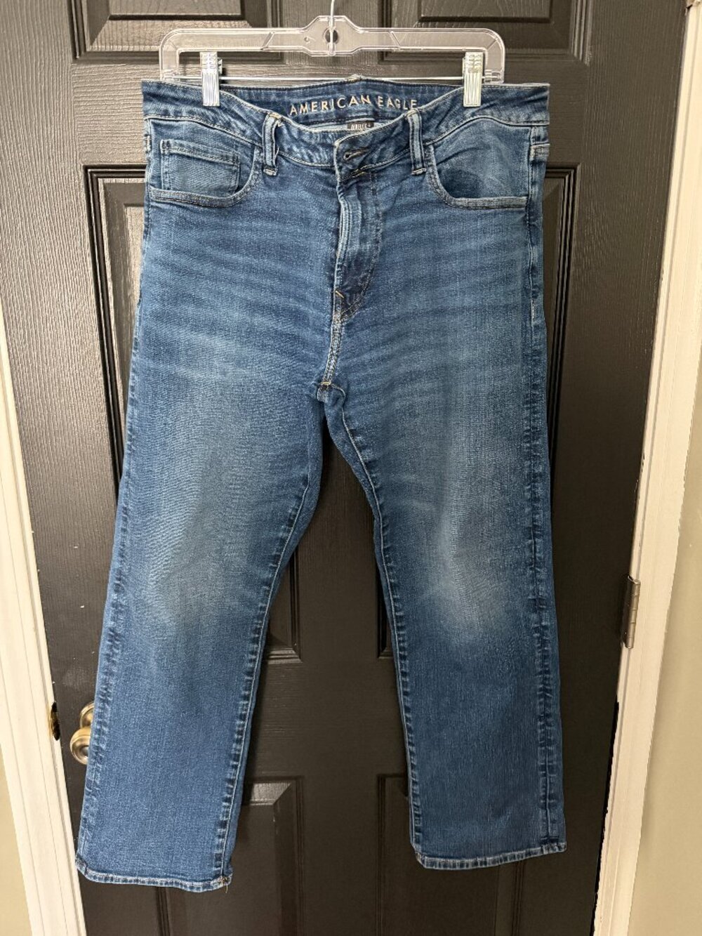 American Eagle Mens Jeans Medium Wash Denim Jeans 34x30